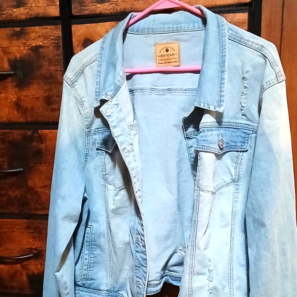 Authentic denim womens jean jacket